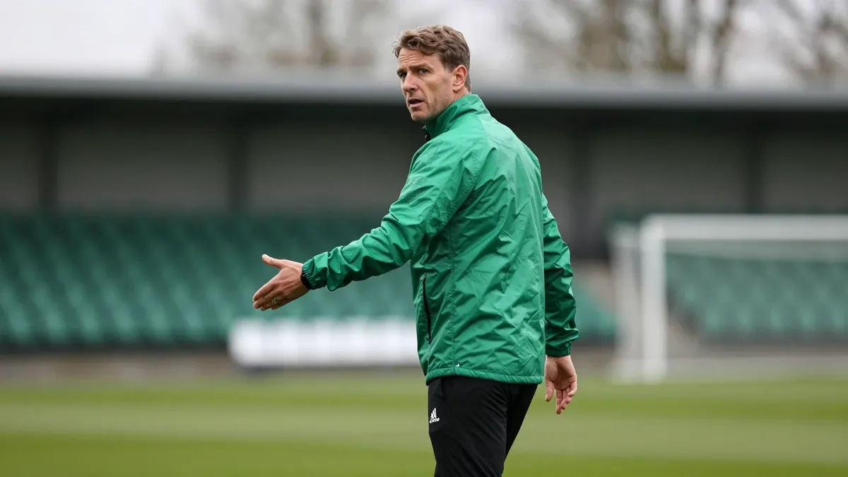 Werder Bremens Trainer Daniel Thioune hat die Regel, die zu Rot für Trikotausziehen führt, als 'bescheuert' bezeichnet...