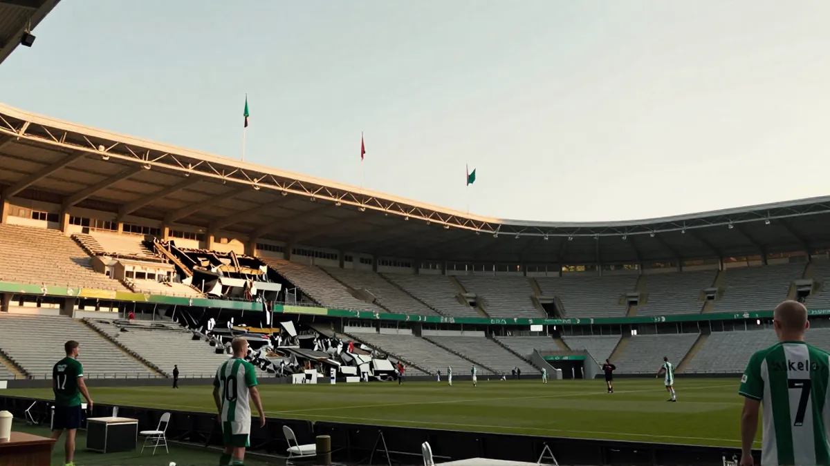 Werder faces stadium tribune collapse, plans fast repairs